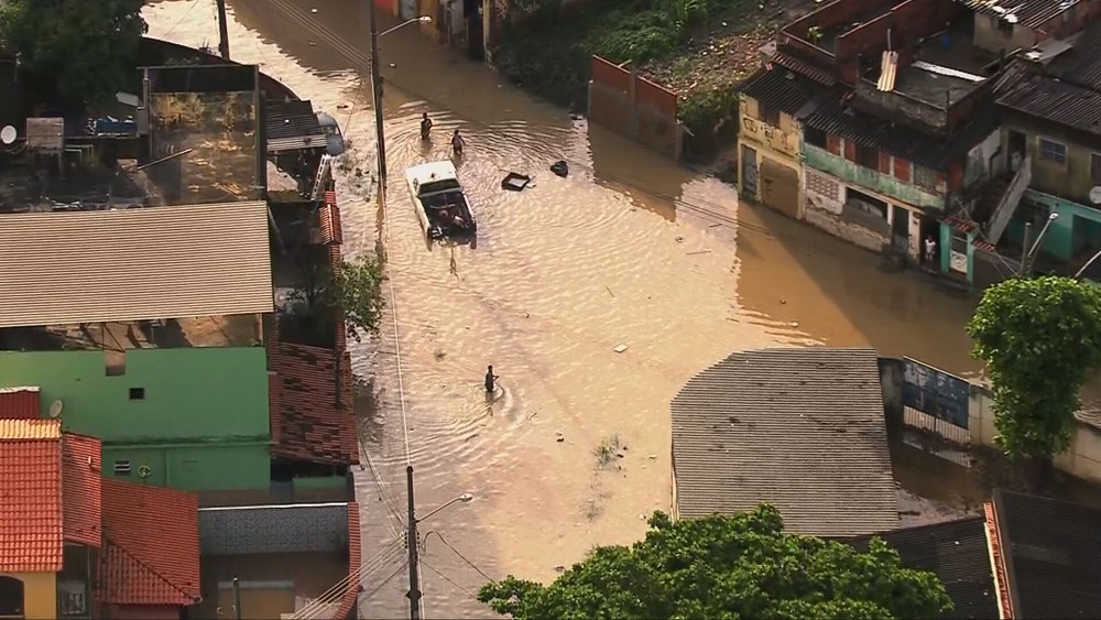 acari-alagada - Rio Acari transborda